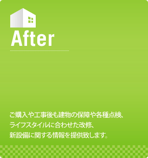 After｜建てた後も。